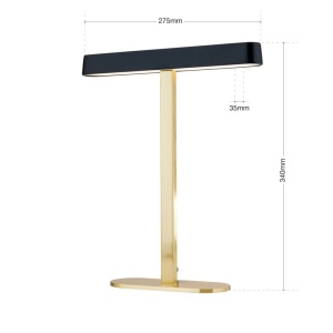 Veioza/Lampa de masa LED moderna AUFTAKT auriu/negru 234055 universul-luminii.ro