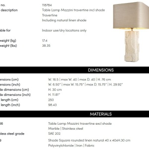 Veioza, Lampa de masa LUX Mazzini 215525 universul-luminii.ro