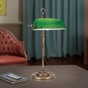 Veioza/Lampa de masa stil clasic HARVARD H-53cm patina/verde 157295 universul-luminii.ro