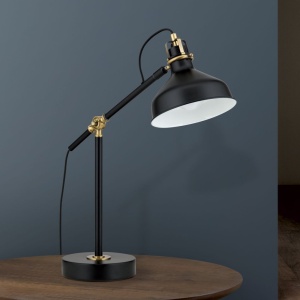 Veioza/Lampa din metal reglabila stil vintage SCHILLER negru/patina 157175 universul-luminii.ro