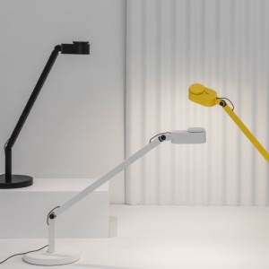 Veioza LED dimabila / Lampa de birou design ultra-modern INVITING galbena 123495 universul-luminii.ro