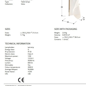Veioza LED ultra-moderna design exclusivist Velos 184485 universul-luminii.ro