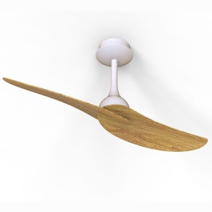 Ventilator cu 2 palete si telecomanda IPANEMA II alb/ aspect lemn MA-9039