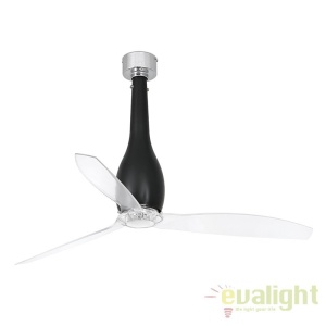 Ventilator cu telecomanda ETERFAN negru mat/ transparent 32003