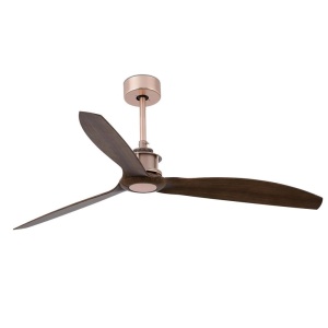 Ventilator cu telecomanda JUST cupru/ nuc 33399