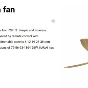 Ventilator de tavan cu telecomanda KAUAI XL Brown 126995 universul-luminii.ro