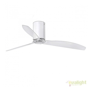 Ventilator de tavan modern cu telecomanda MINI TUBE FAN ab lucios/transparent 32038
