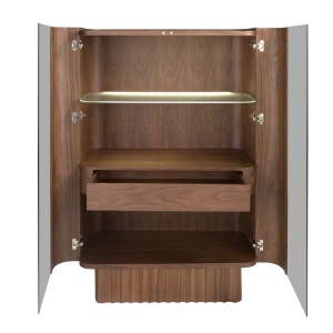 Vitrina, Bufet cu iluminat deosebit design LUX Walnut - Img 3