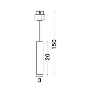 Accesoriu, Corp de iluminat pentru sina magnetica Buxton, Loop sau Sign, JAZZ 10 Watt alama 80326 universul-luminii.ro