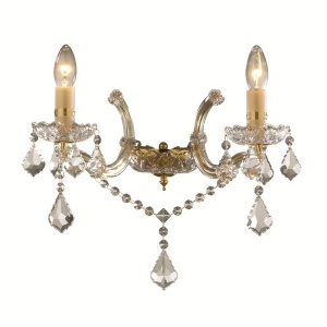 Aplica 2 brate cristal Venezian auriu FLORIAN AP2 oro 035659