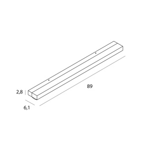 Aplica baie liniara LED Trio 10W, Negru, IP44, 4000K - Img 3