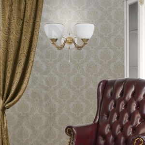 Aplica clasica cu 2 brate din alama design italian 8656 204746 universul-luminii.ro