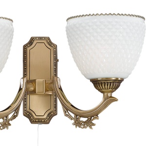 Aplica clasica design italian din alama si sticla 8651 RA-A. 8651/2 101366 universul-luminii.ro