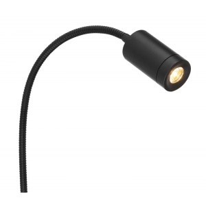 Aplica cu reader LED brat flexibil MILLY negru 105726 universul-luminii.ro