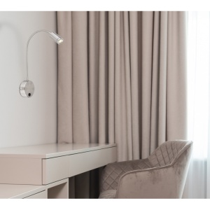 Aplica cu reader LED brat flexibil MILLY nickel 105736 universul-luminii.ro