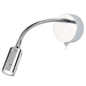 Aplica cu reader LED design minimalist Wall crom 2256CC SRT