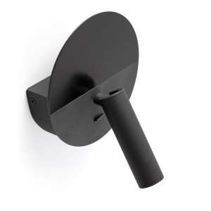 Aplica cu reader LED directionabil stil minimalist DUAS USB C negru