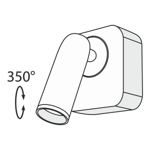Aplica cu spot directionabil LED design modern MIRAX negru MYC039WL-L3B3K - Img 6