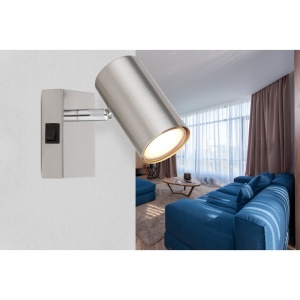 Aplica cu spot directionabil ROBBY nickel mat