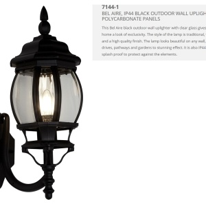 Aplica de exterior stil traditional IP23 Bel Aire 7144-1 SRT 75526 universul-luminii.ro