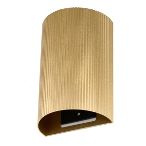 Aplica de perete aluminiu canelat auriu Lucius