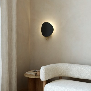 Aplica de perete ambientala design nordic Spargo negru/alama - Img 2