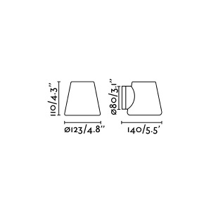 Aplica de perete baie cu protectie IP44 BIANCA Chrome 63510 189346 universul-luminii.ro