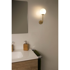 Aplica de perete baie cu protectie IP44 GALA Satin gold 63505 180736 universul-luminii.ro