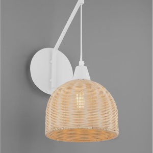 Aplica de perete boho style design natural Fado natur/ alb 228906 universul-luminii.ro