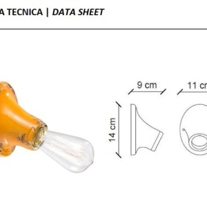 Aplica de perete clasica realizata manual din ceramica TRIESTE 128716 universul-luminii.ro