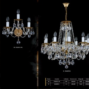 Aplica de perete Cristal Bohemia Exclusive Chloe II. WL CE 176916 universul-luminii.ro