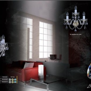 Aplica de perete Cristal Bohemia Exclusive MADISON III.va WL CE 53186 universul-luminii.ro