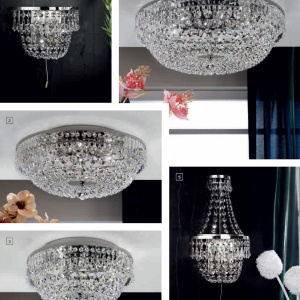 Aplica de perete cristal Schöler design de lux Sheraton, chrome 96296 universul-luminii.ro
