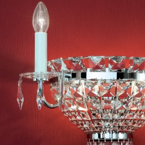 Aplica de perete cristal Swarovski AMBASSADOR crom, 2, universul-luminii.ro