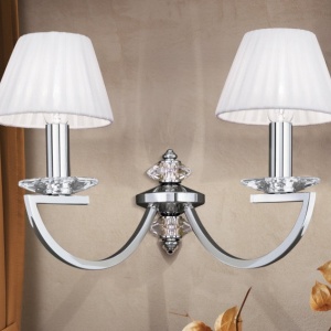 Aplica de perete cristal Swarovski eleganta de lux Avala 2L nickel plated 95746 universul-luminii.ro