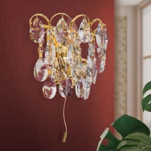 Aplica de perete cristal Swarovski KRISTALL KLASSISCH auriu, 3, universul-luminii.ro