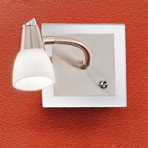 Aplica de perete cu 1 spot directionabil Max crom satin - Img 1