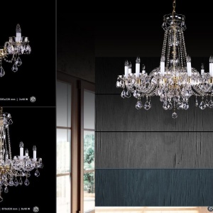 Aplica de perete cu 2 brate Cristal Bohemia Exclusive Milda II WL 85706 universul-luminii.ro