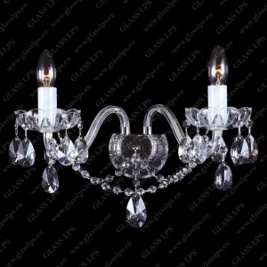 Aplica de perete cu 2 brate, Cristal Bohemia N21 801/02/1-A - Img 2