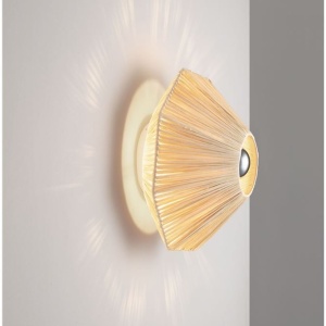 Aplica de perete cu design texturat ELVIO natur 30cm - Img 8