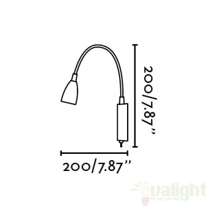 Aplica de perete cu iluminat LED, LOKE 41019 63006 universul-luminii.ro