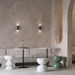 Aplica de perete cu lumina ambientala design tehnic Focus S negru 119856 universul-luminii.ro