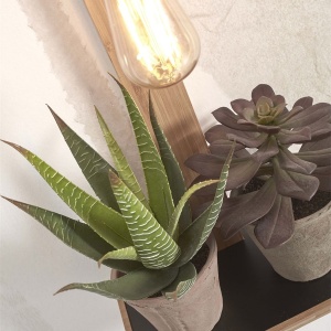 Aplica de perete cu raft Flores natur 151616 universul-luminii.ro