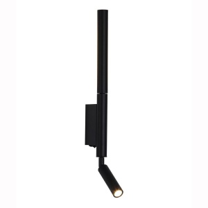 Aplica de perete cu reader LED Architect negru 628786 universul-luminii.ro