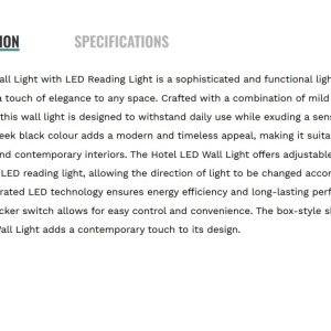 Aplica de perete cu reader LED design elegant Hotel - Img 5