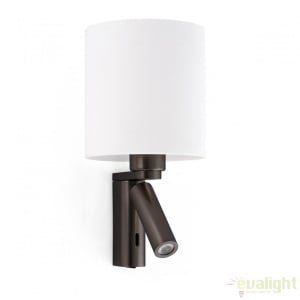 Aplica de perete cu reader LED ROB bronz 68496