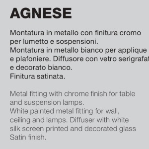 Aplica de perete cu sticla efect grafic AGNESE 227916 universul-luminii.ro