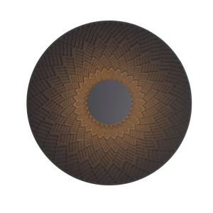 Aplica de perete decorativa LED Misaki negru/ maro