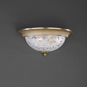 Aplica de perete design clasic din alama si sticla 6202 102286 universul-luminii.ro
