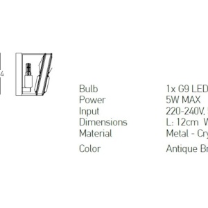 Aplica de perete design elegant Luxury 152676 universul-luminii.ro